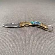 Shell Inlaid Portable Foldable Knife