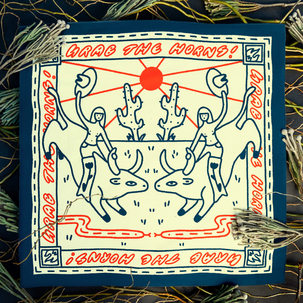 "Grab The Horns Organic Bandana
