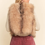 Faux Fur Layering Vest
