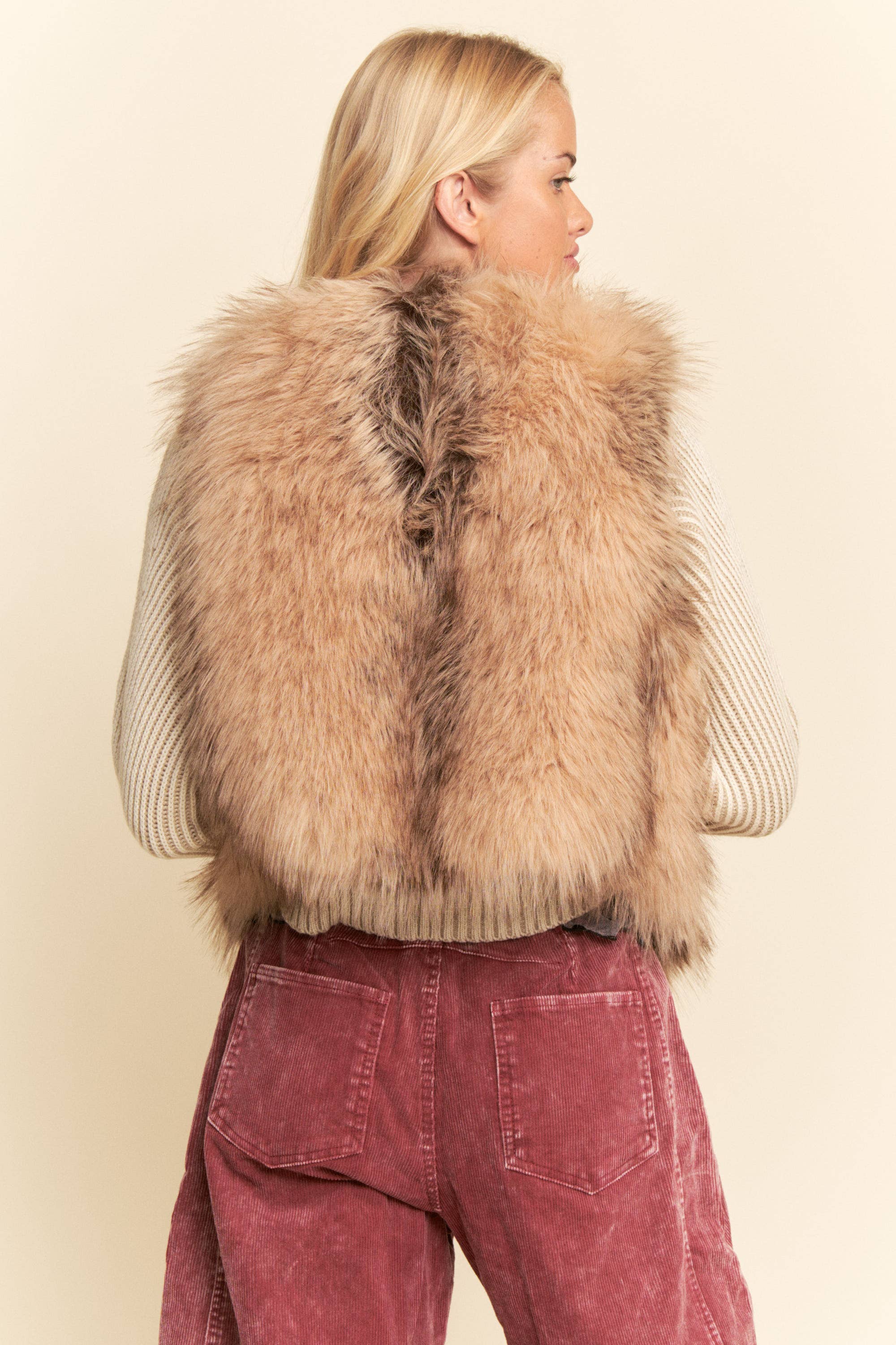 Faux Fur Layering Vest
