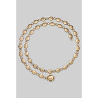 Squash Blossom Concho Belt, Gold