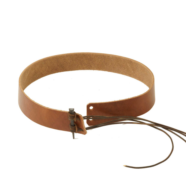 Genuine Leather Hat Band - Style Rawhide
