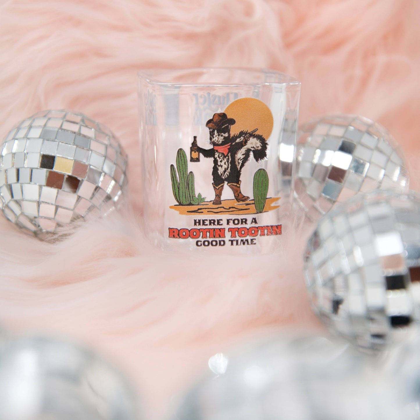 Skunk Cowboy: Rootin Tootin Shot Glass 