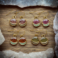 Crushed Mini Moon Earring