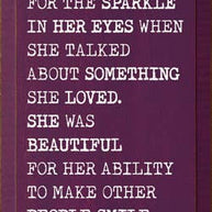 She was beautiful, but not like those girls