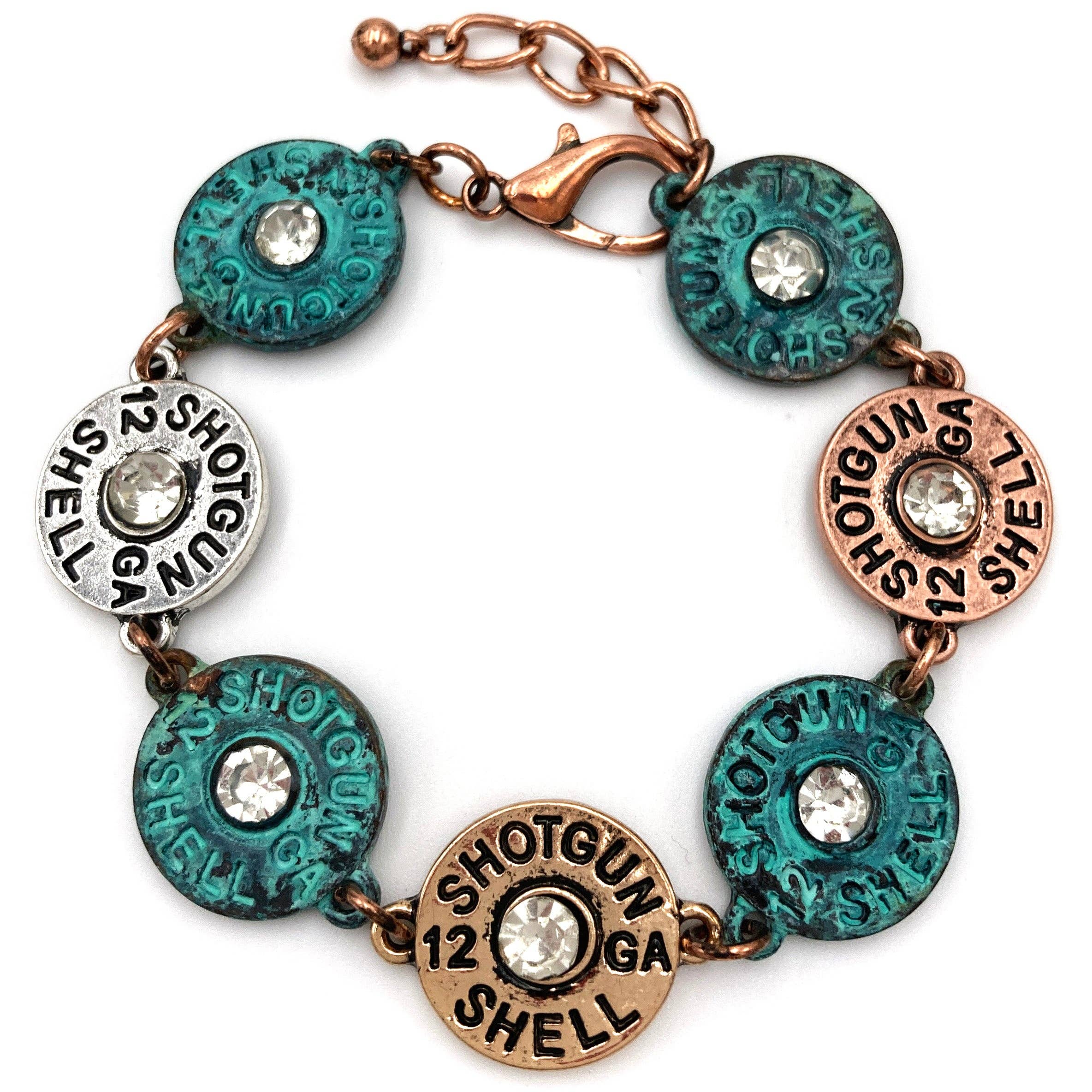 Bullet Shell Rhinestone Bracelet
