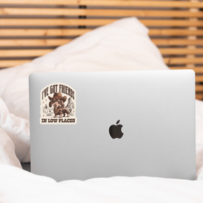 Low Places Dachshund Sticker