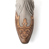 Myra Cimarron Belle Fringed Handtooled Leather Booties