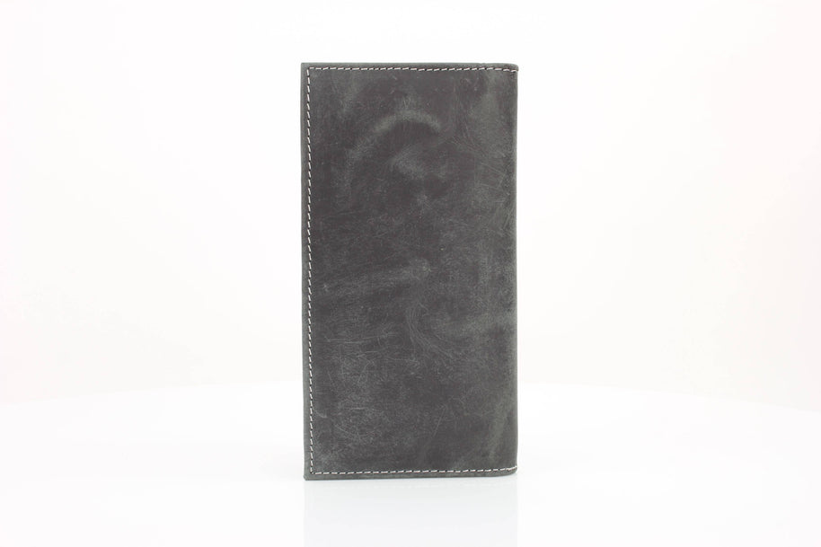 Oil Pull Up Tooled Leather Accent Rodeo Wallet