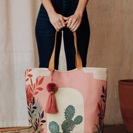Pink Cactus Tote