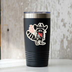 My Second Rodeo Raccoon Cowboy Sticker