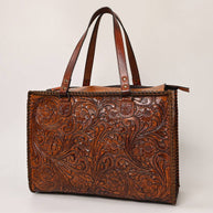 Tooled Leather Tote