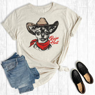 Raise Hell Cowboy Chihuahua T-Shirt