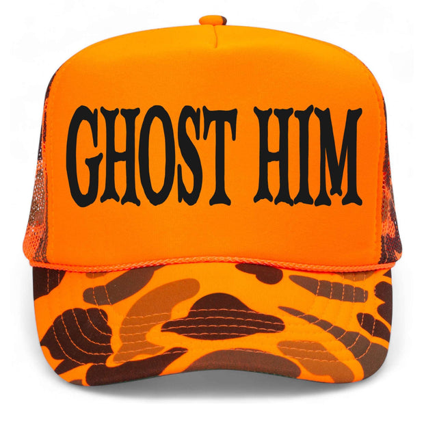 Embroidered Ghost Him Hat