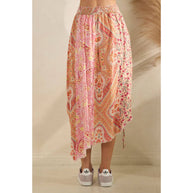 Cinched Patch Mini-Skirt