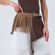 Western Fringe Belt – Antique Buckle & Tassel