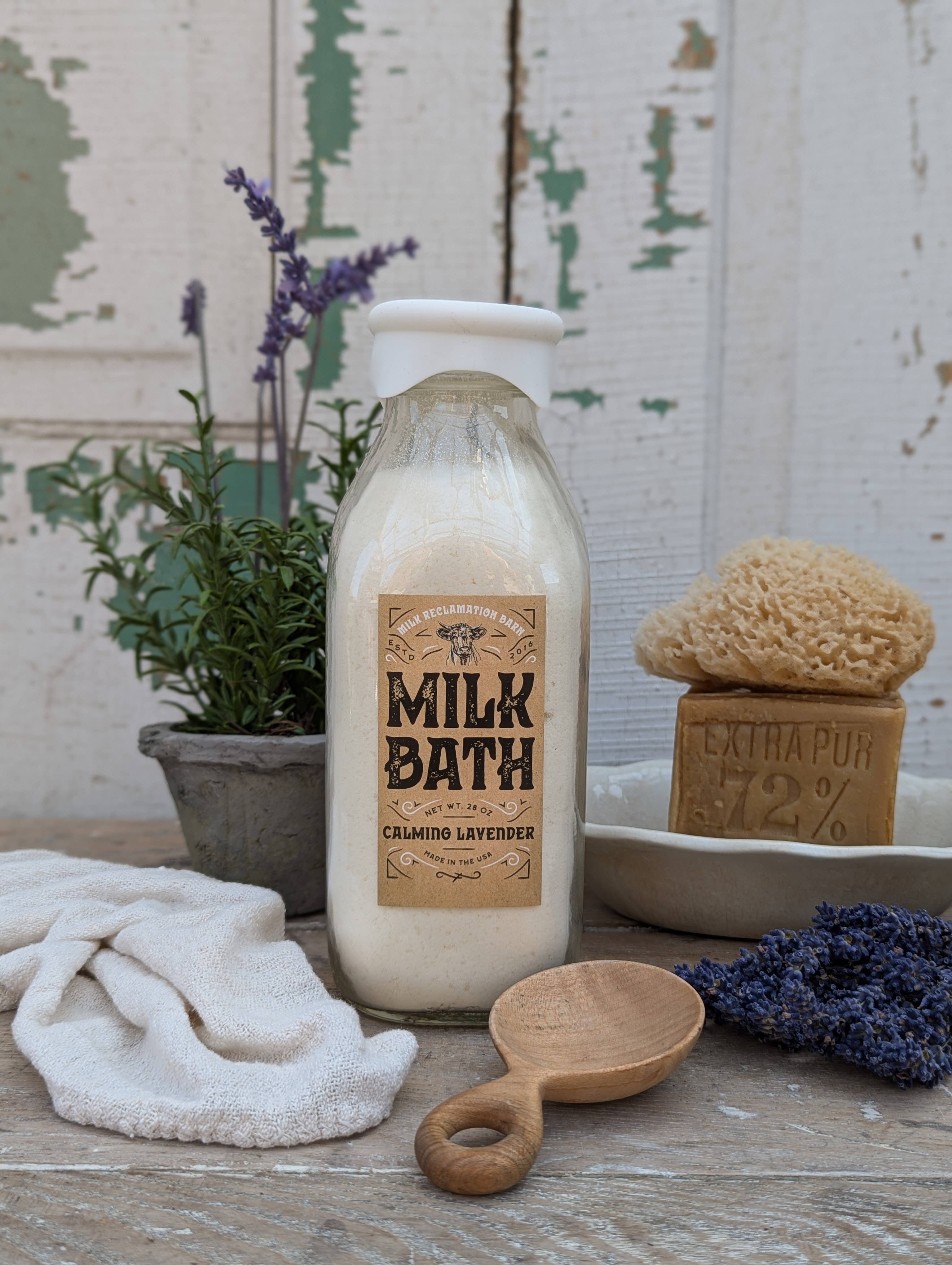 Milk Bath Soak 28 oz. - Lavender or Mint
