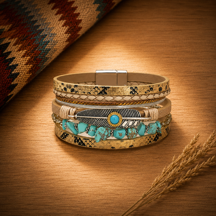 Gold Boho Multi  Bracelet