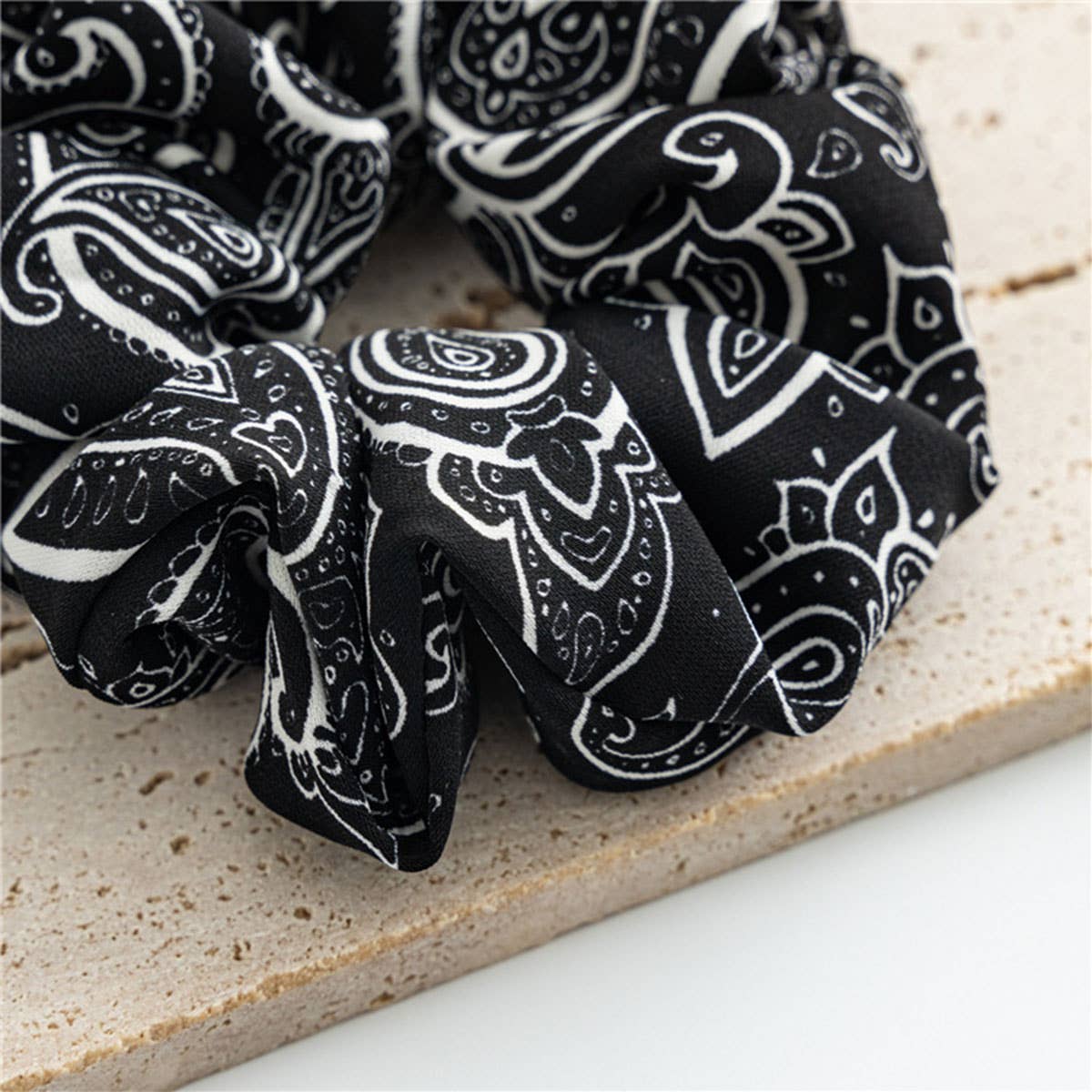 Paisley Print Scrunchies