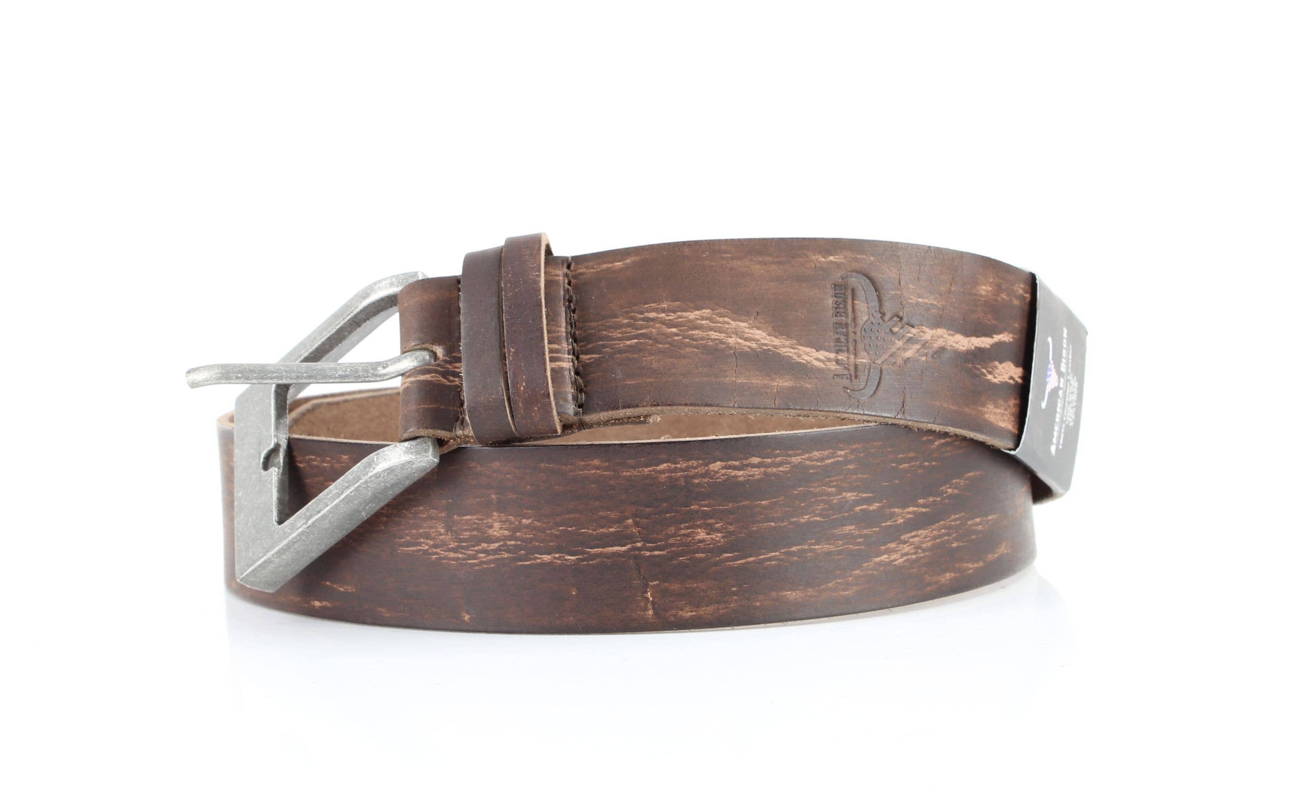 Double Loop Western Belt, Antique Buckle