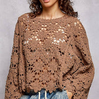 Crochet Chenile Sweater