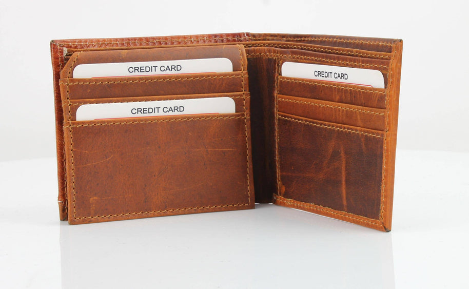 Leather Bifold Tooled Wallet