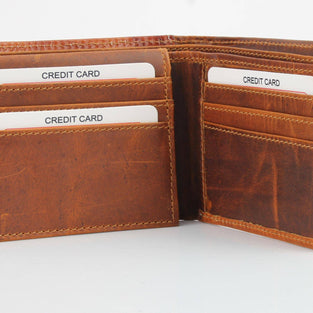 Leather Bifold Tooled Wallet