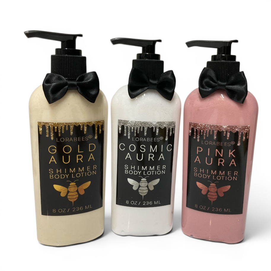 Aura Shimmer Goat Milk Lotions 