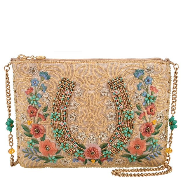 Iron Luck Hand-Beaded Crossbody Bag