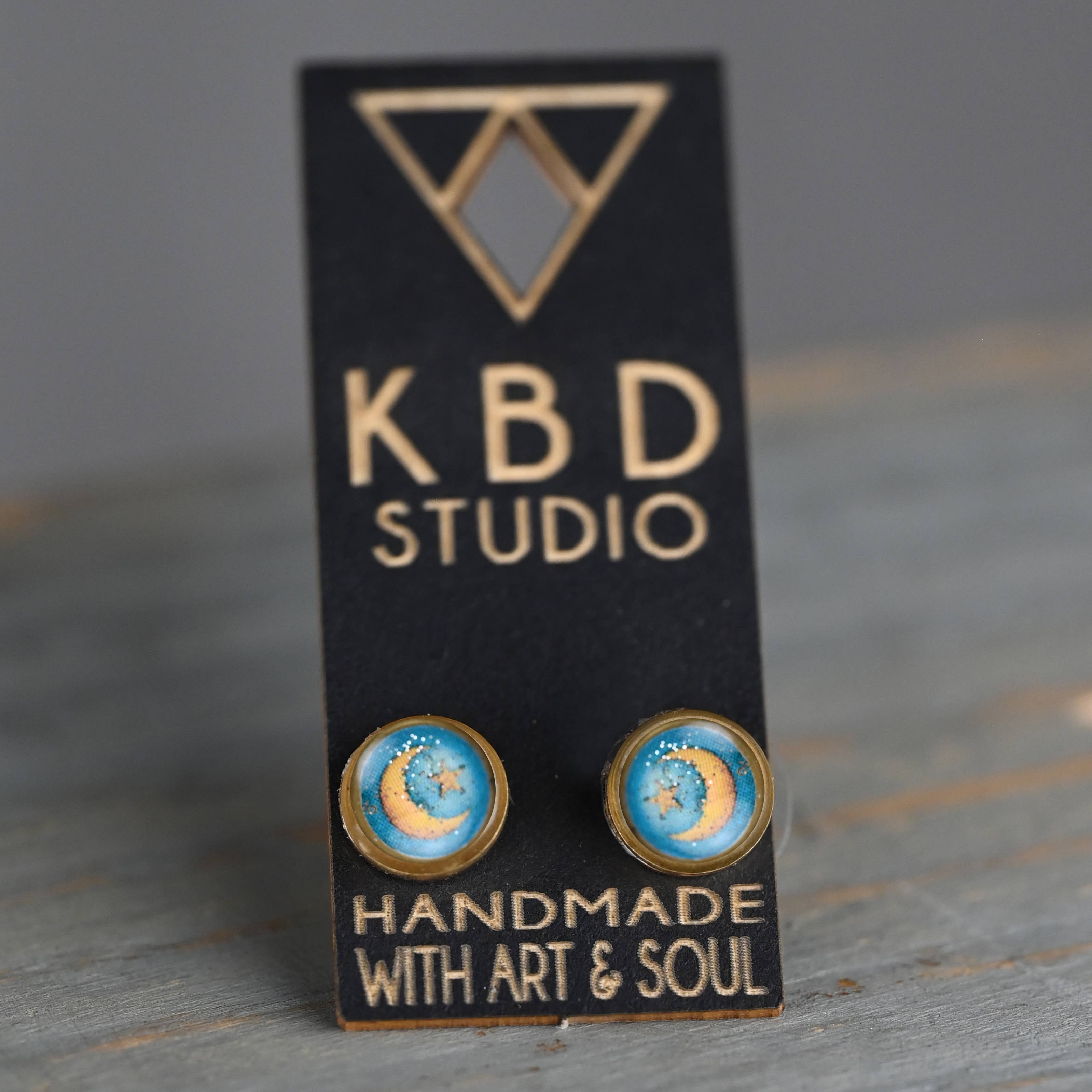 Moon & Star Picture Studs