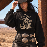 Trouble Maker Cropped Hooded