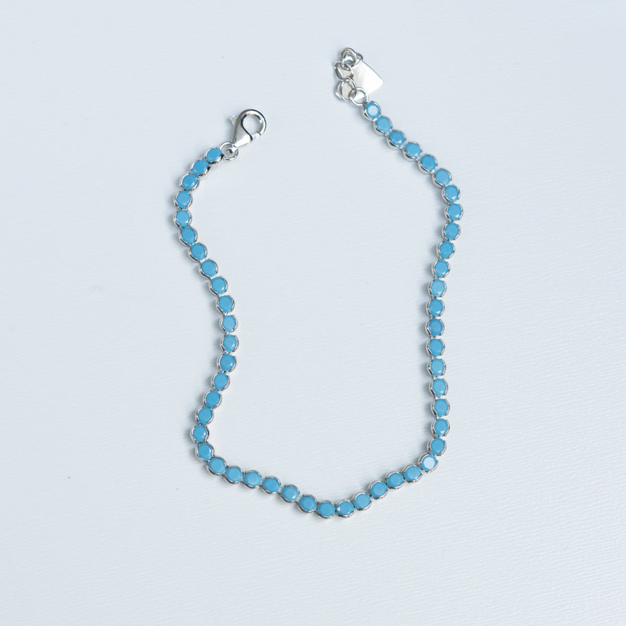 3mm Turquoise Tennis Bracelet