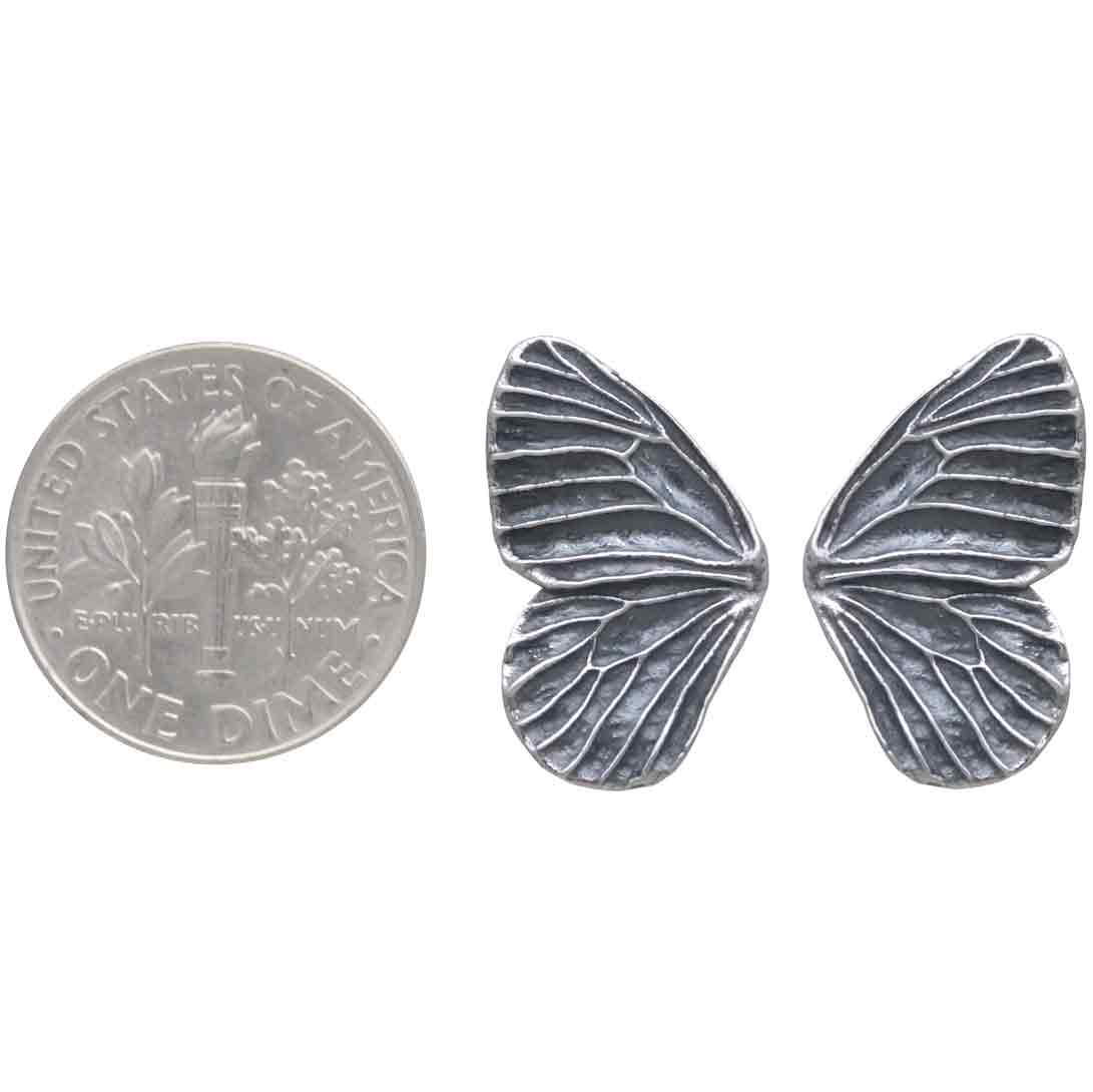 Dimensional Butterfly Post Earring 19x12mm