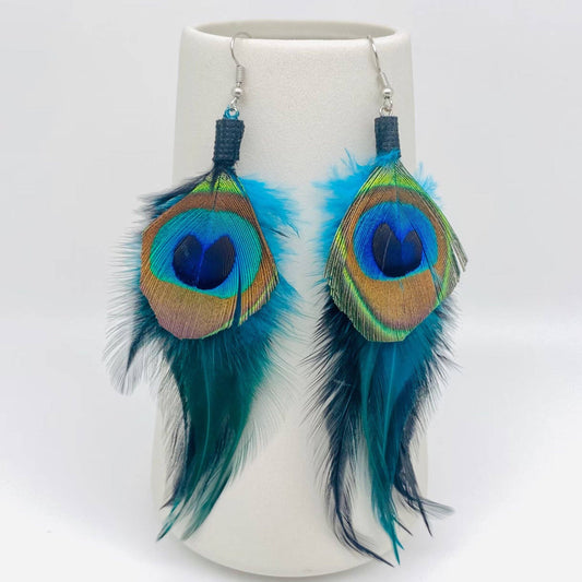 Peacock Feather Earrings