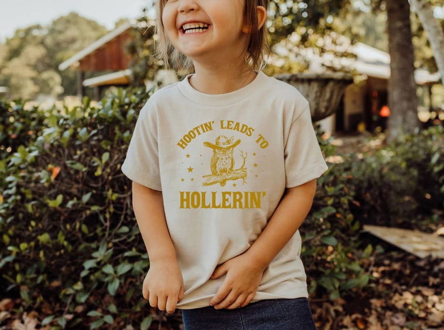 Hootin' Leads to Hollerin' Kid's Tee