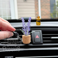 Lavender Flower Vent Clip