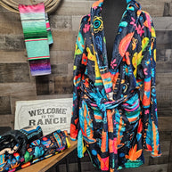 Crazy Cactus Lady Western Bath Robe