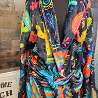 Crazy Cactus Lady Western Bath Robe