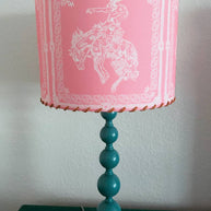 Lampshade Bandana Bronc Pink, 8 inch