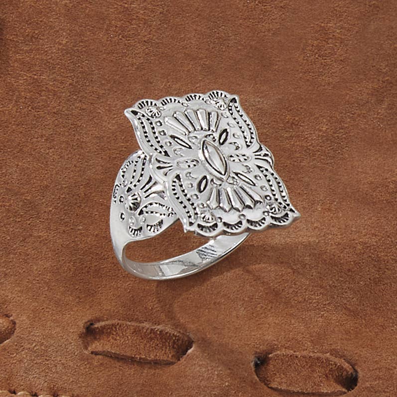 Sterling Silver Concho Ring