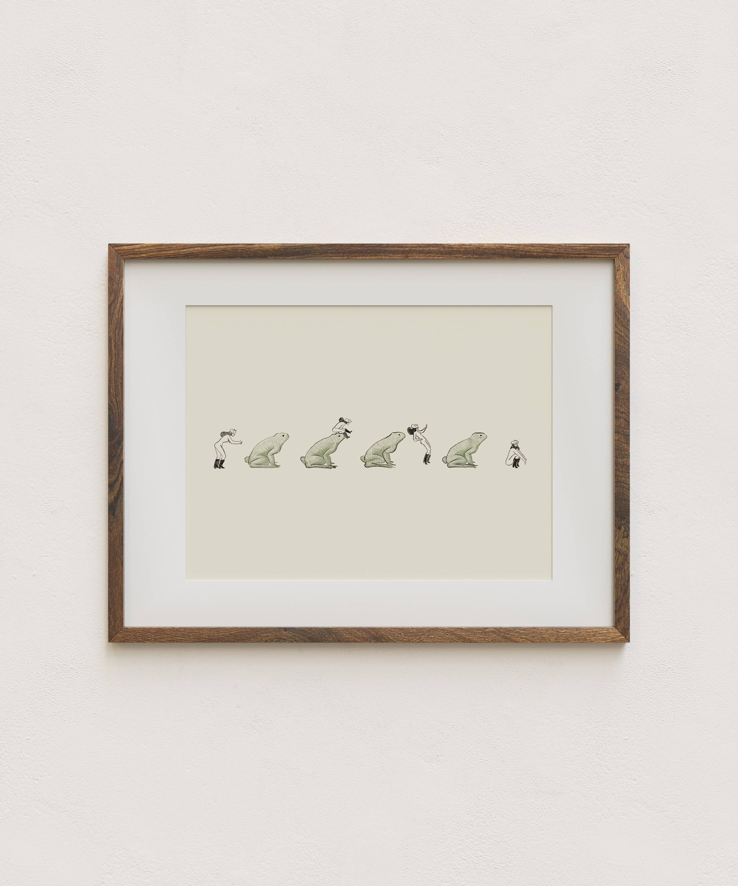 Western Leapfrog Art Print