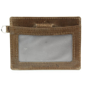Small ID Wristlet Floral Filigree Leather