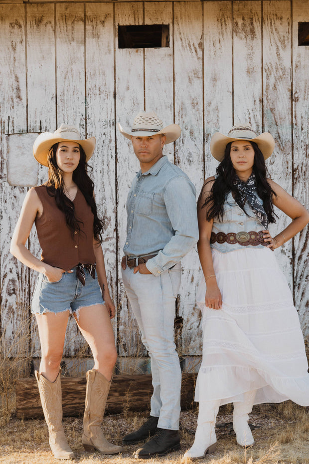 Unisex Cowboy Straw Wheat Cattleman Hats