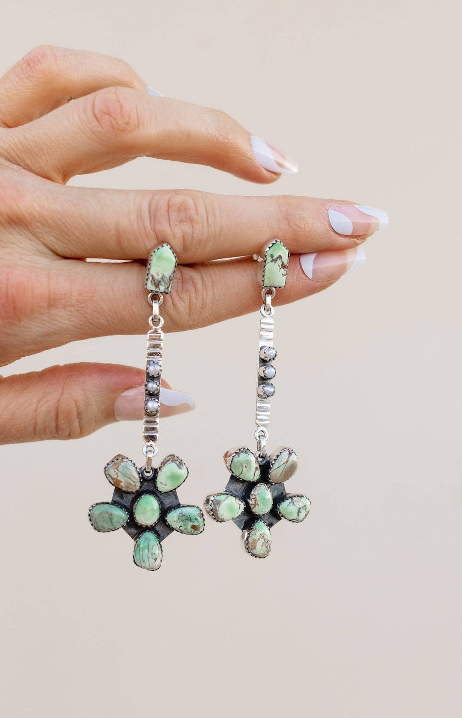 Soul Sister Flower Sterling Silver & Stone Earrings