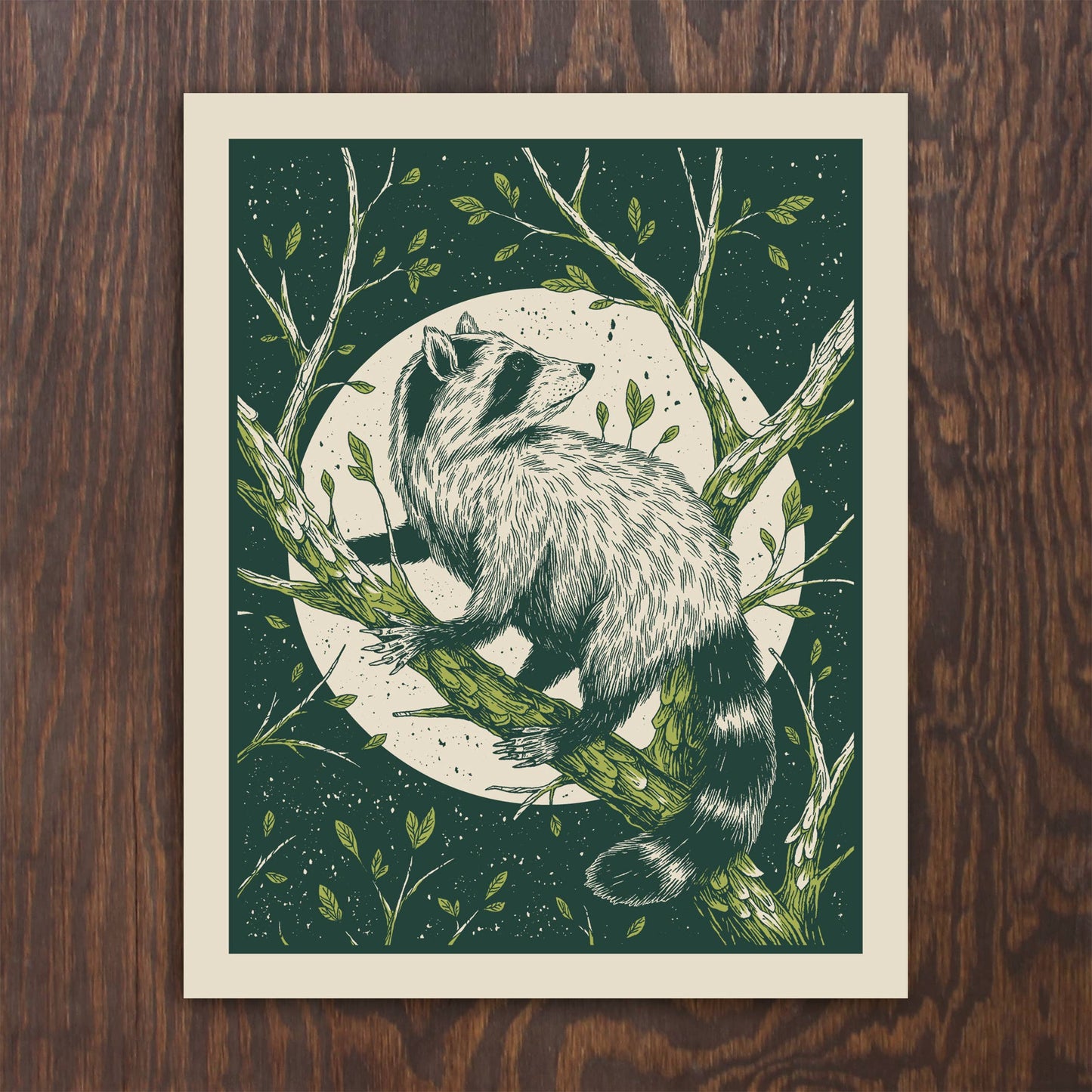 Raccoon Screenprint