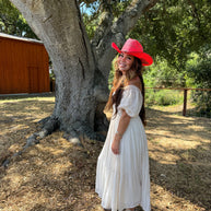 Straw Cowgirl Western Hat - Style American Maverick