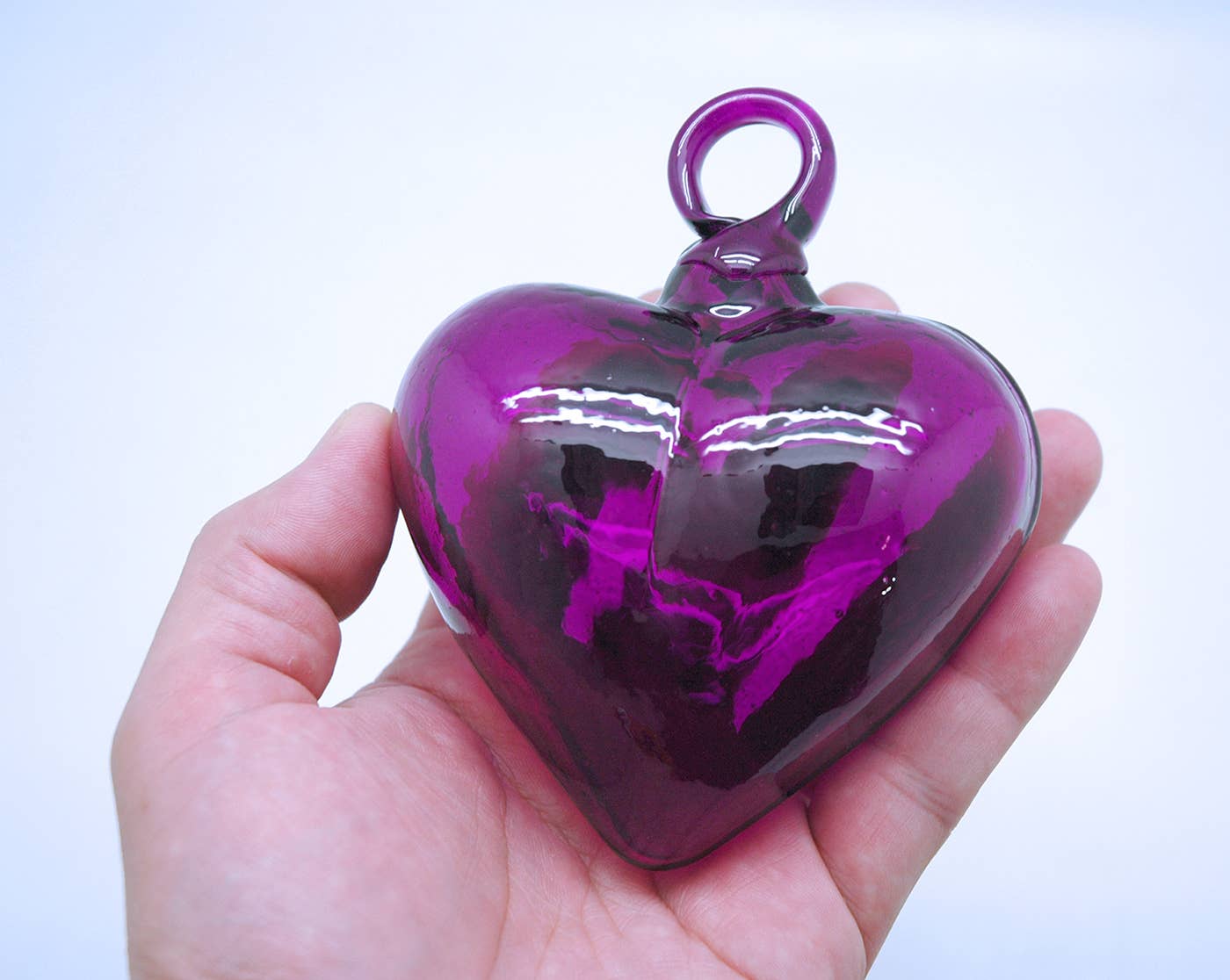 Medium Glass Heart Ornament