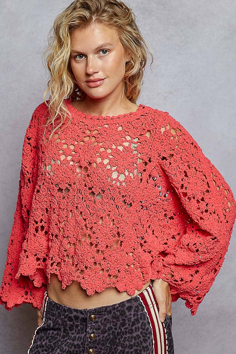 Crochet Chenile Sweater
