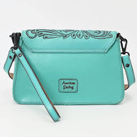 Turquoise Embossed Crossbody