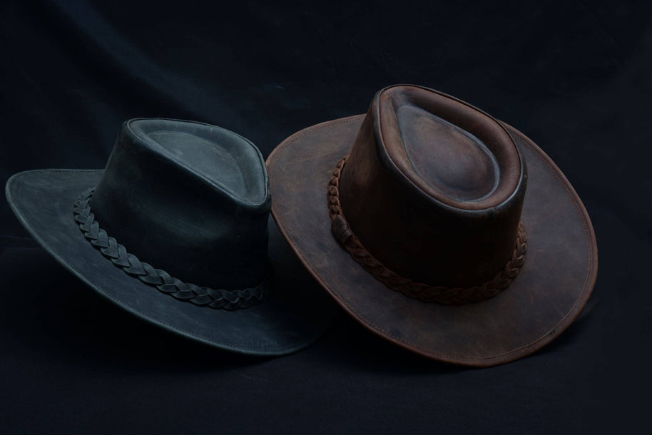 THUNDER Leather Cowboy Hat